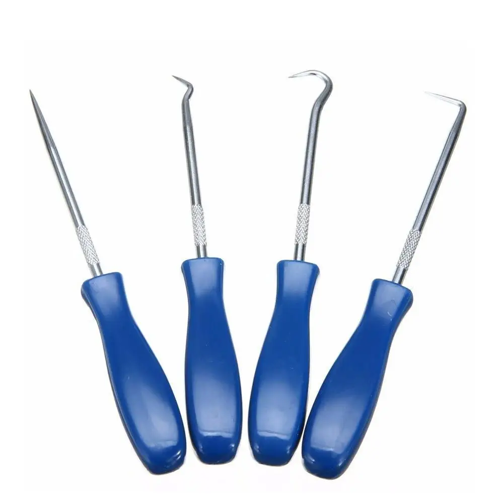 

4pcs Auto Car Pick and Hook Set O Ring Oil Seal Gasket Puller Remover Craft Hand Tool Car Remover Tool Set