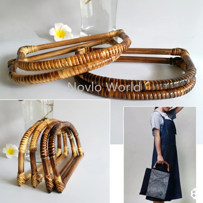 Оптовая продажа 2 10 30 шт. ручная работа ротанговая сумка с ручкой аксессуары для