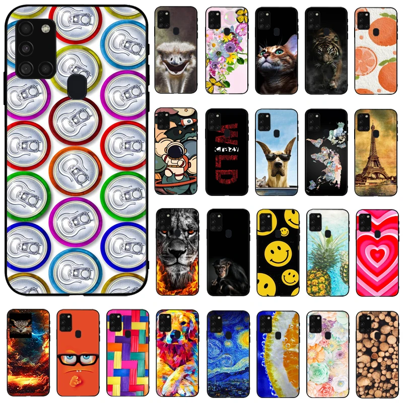 

For Samsung Galaxy A21s Phone Case Galaxy A21s Case Soft Touch TPU Silicon For Samsung A21s A 21s Soft Coque Shockproof Cases