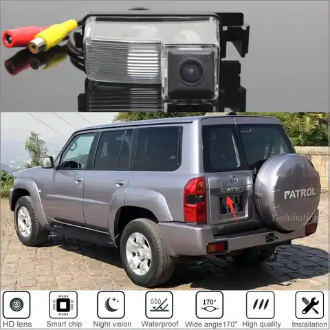 Автомобильная камера заднего вида с ночным видением, HD камера заднего вида для Nissan патруль Y61, 4WD, CCD