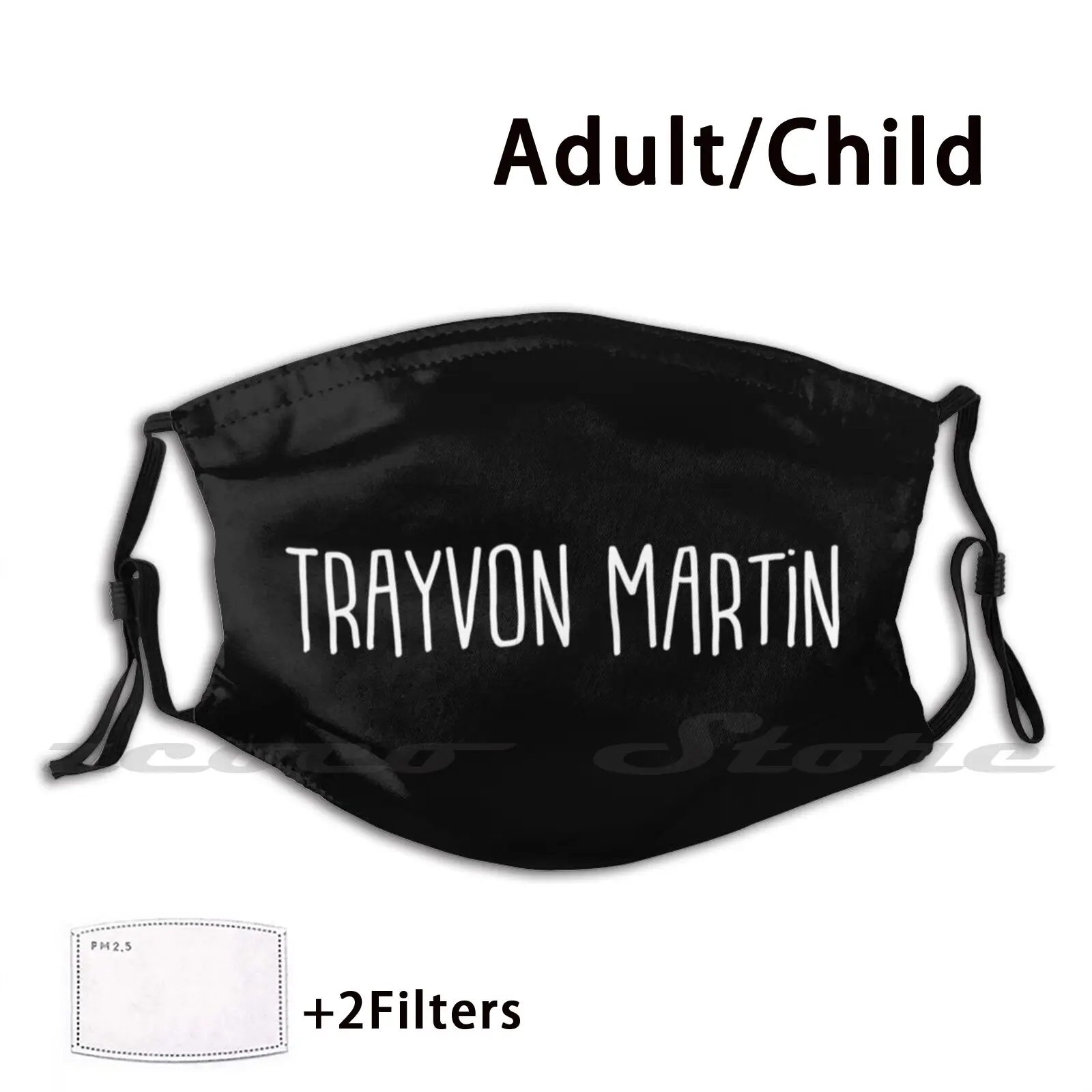 Моющаяся маска Trayvon Pm2.5 для взрослых и детей с фильтром креативным логотипом