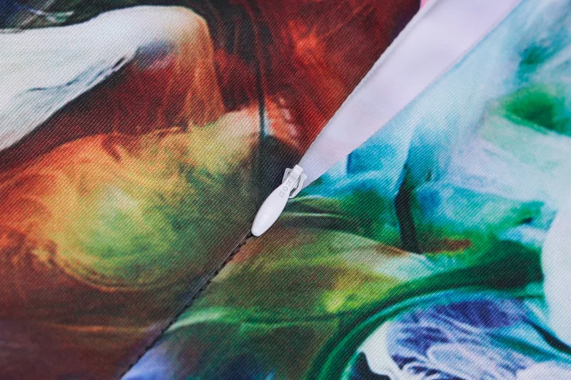 Комплект из 2 предметов яркий Сексапильный топ с принтом весенние женские брюки