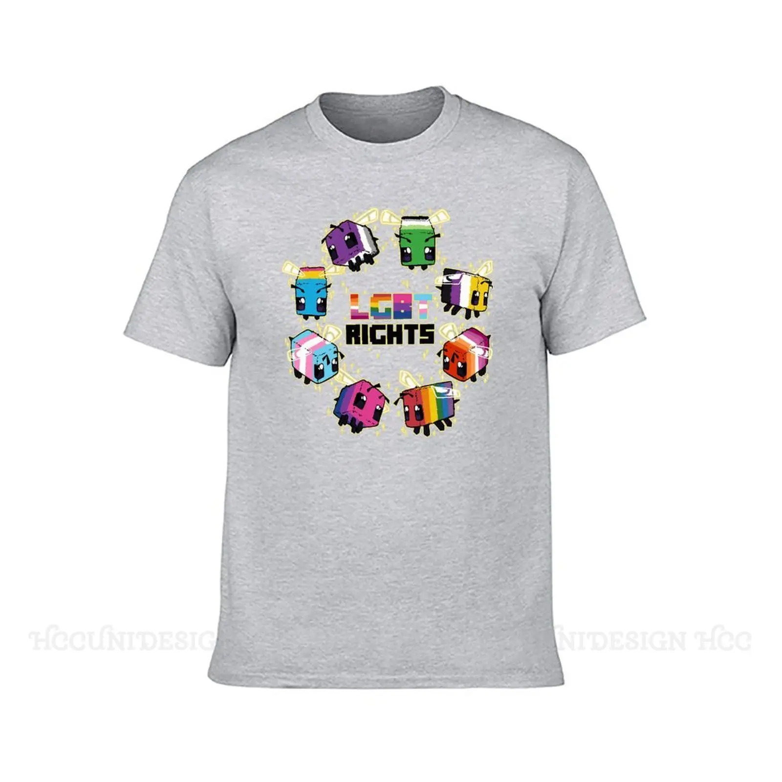 

LGBT Transgender New Arrival T-Shirt LGBT RIGHT Design Crewneck Cotton O NECK Short Sleeved Adult Shirt Oversize Tee