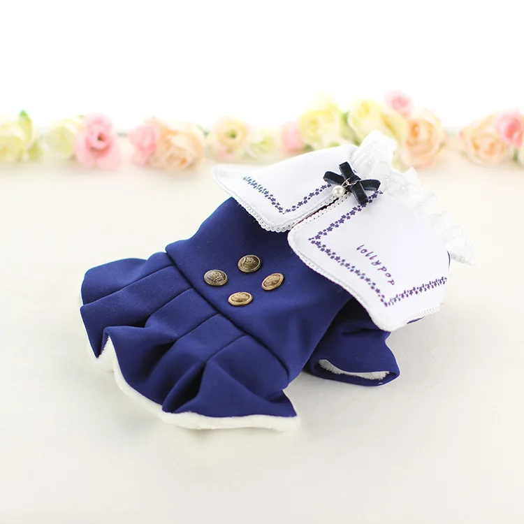 Kawaii зимняя одежда для собак четыре фута одежда для домашних животных Chiwawa jorkie Bomei платья в полоску