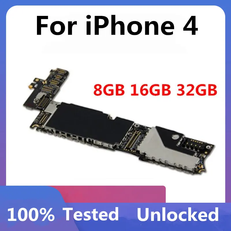 Материнская плата для iphone 4 8 ГБ 16 32 100% оригинальная разблокированная Логическая 4G