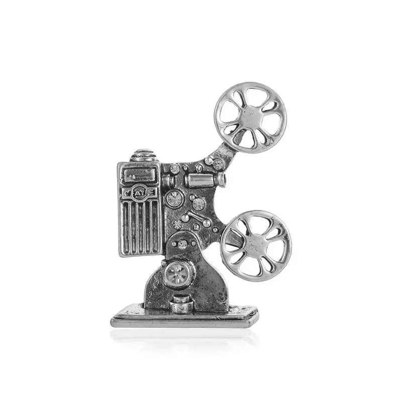 Blucome винтажный стиль ювелирное изделие старый фильм брошь для проектора женщин