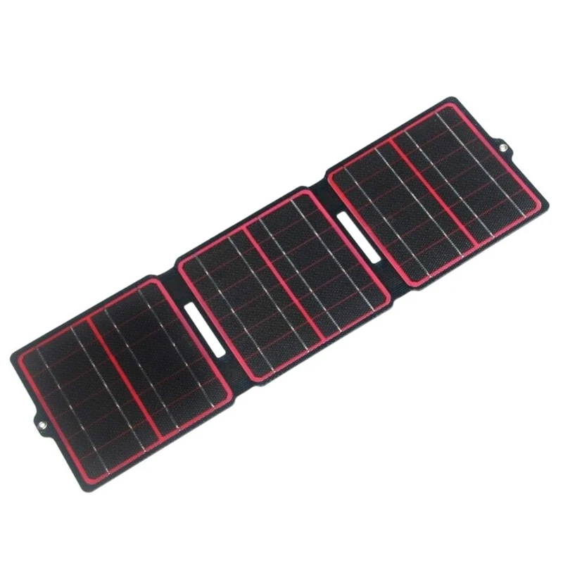 

2022 New 15W Flexible Sunpower ETFE Solar Panel Charger with 2 USB Interface Portable Travel Solar Battery Solar Panel