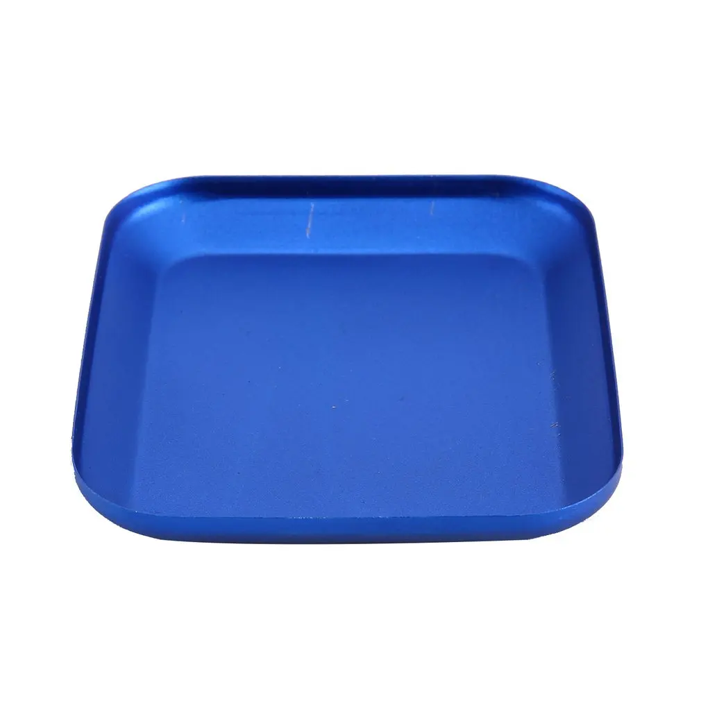 

1pcs Multi-color Aluminum Alloy Screw Tray With Magnetic Storage Tray For RC Model Disk Model Crawler Tool Screw Plate