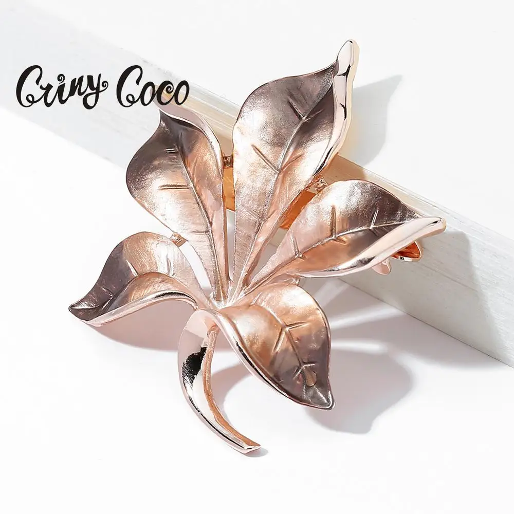 

Cring Coco Original Design Maple Leaf Brooches Lady Jewelry Weddings Banquet Party Pin Enamel Brooch Pins Gifts Bijoux for Women