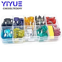 120pcs car fuses 2a 3a 5a 7 5a 10a 15a 20a 25a 30a 35a standard small fuse with box clip assortment auto blade type fuse set