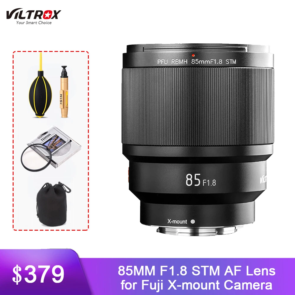 

VILTROX 85 мм Fujifilm F1.8 AF объектив с фиксированным фокусом X mount Автофокус портретный основной объектив для Fujifilm Fuji FX-mount объектив для камеры