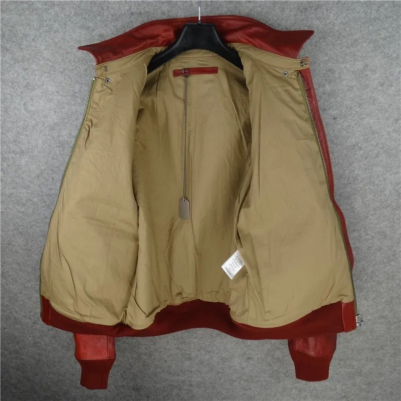 Роскошная винтажная мужская куртка из натуральной кожи брендовая Осенняя