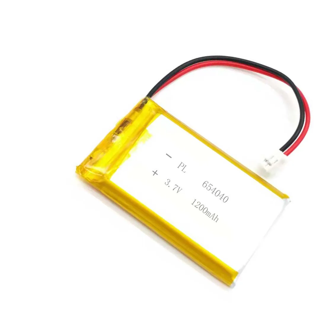 

2/5/20/50pcs MSDS Verified 3.7 V 1200mAh 654040 Li Lithium-Polymer-Ionen-Akku mit 2.0 mm JST-Anschluss