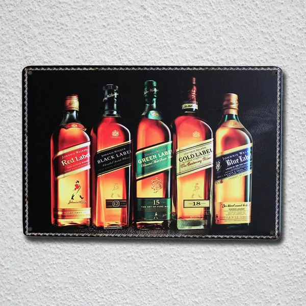 

Johnnie Walker Vintage Tin Sign Metal Sign Metal Poster Metal Decor Metal Painting Wall Sticker Wall Sign Wall Decor Metal Sign