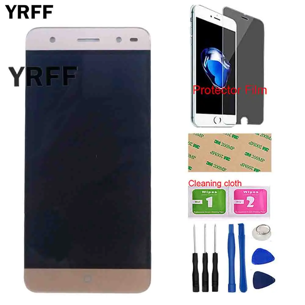 Gold ЖК-дисплей для ZTE Blade V7 Lite ЖК-дисплей+ сенсорный экран в сборе дигитайзер панель Датчик Переднее стекло инструменты защитная пленка - Цвет: Gold