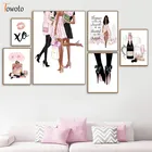 Картина на холсте с изображением румян для макияжа для девушек, спальни, современного городского стиля, настенный плакат, печать духов, Женская декоративная картина, домашнее искусство