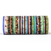 46mm chakra beads energy bracelet natural round agates onyx stone stretch bracelet bangles for women men handmade yoga jewelry