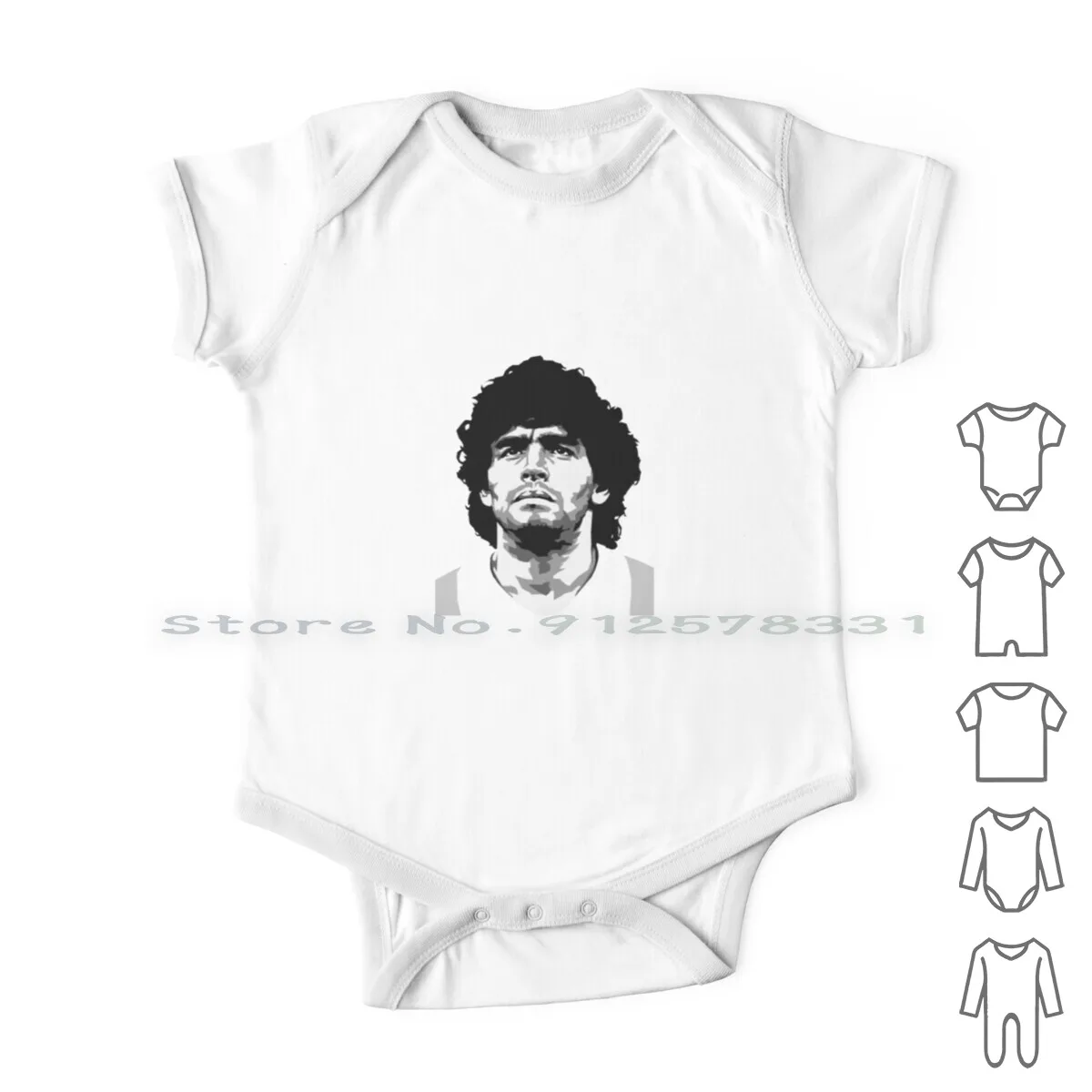 

Одежда для новорожденных Rip Maradona, комбинезоны, хлопковые комбинезоны, Марадона Сан-Паоло, Тевес, Марадона, Диего, синагра, Марадона