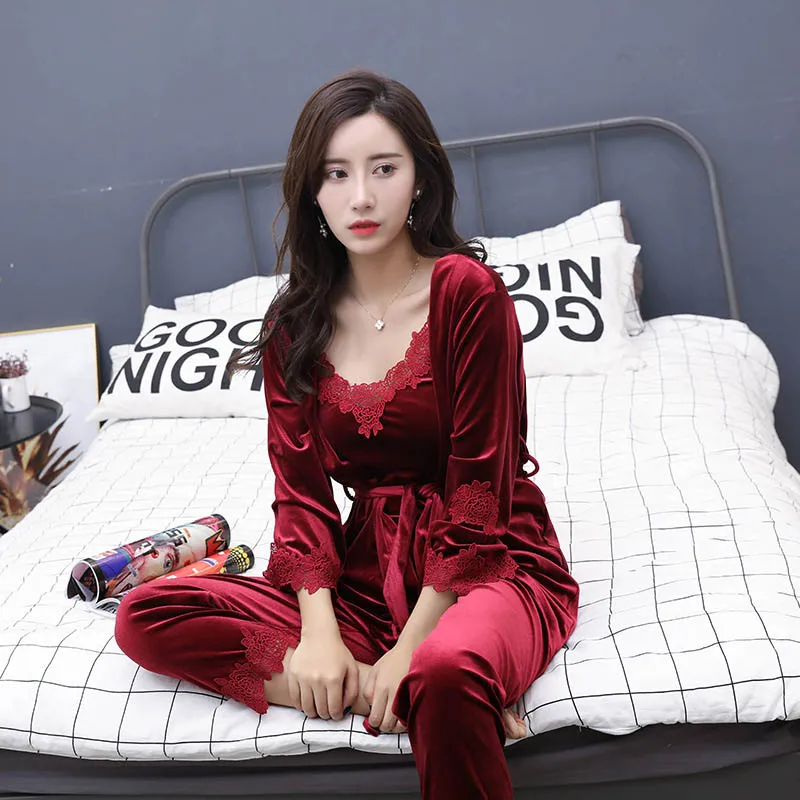 Женский вечерний комплект с платьем теплая зимняя одежда для сна сексуальное