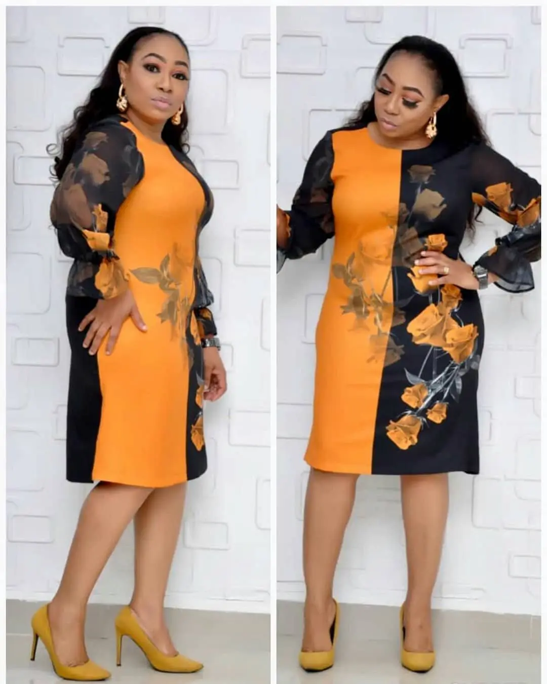 Осень 2019 элегантное модное платье в африканском стиле для женщин с рисунком