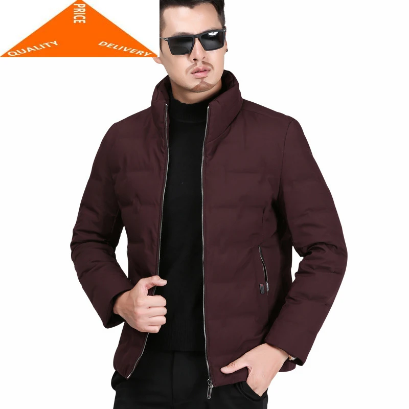 

Jacket Men Winter Thick Warm White Duck Down Coat Male Business Casual Casaco Fashion Mens Cloth Outwear Hiver 9222