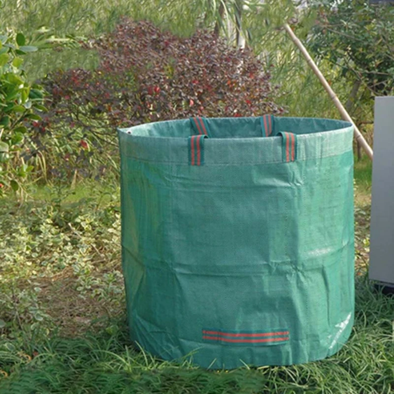 

60/120/272/500L Large Capacity Garden Garbage Bag Durable Reusable Leaves Container Waterproof Yard Weeds Grass Storage Bag