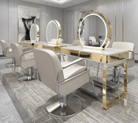 barber shop special mirror table hairdresser mirror table stainless steel