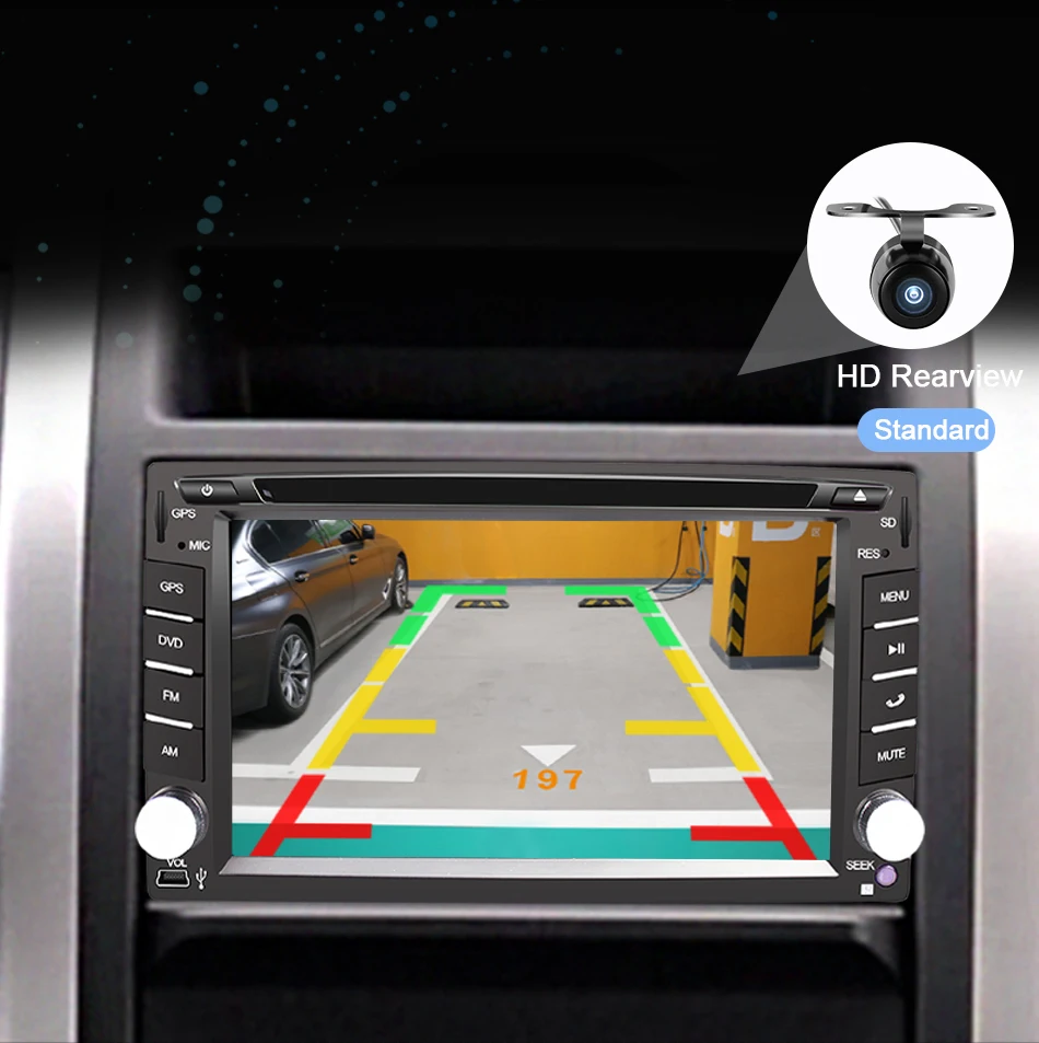 Eunavi Универсальный 2 Din Android 9 dvd-плеер автомобиля Мультимедиа Радио Стерео gps Navi ips сенсорный экран wifi bluetooth TDA7851 8 ядер