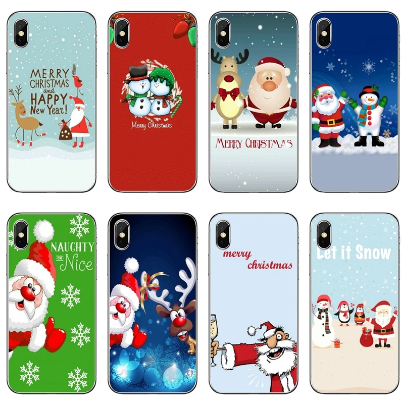 Мягкий чехол для телефона Samsung Galaxy A70 A60 A50 A40 A30 A10 A9 A8 A6 Plus A7 A5 A3 2018 2017 с Рождеством и