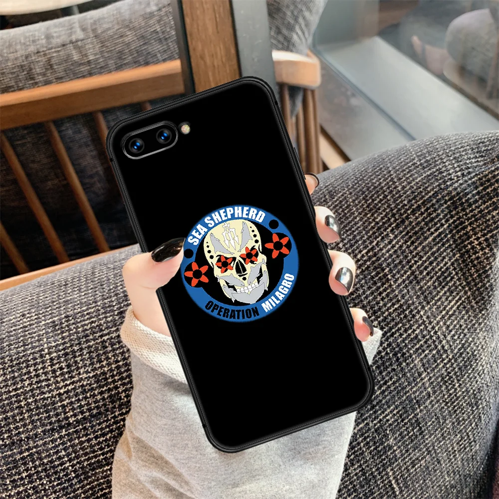 

Sea Shepherd Phone Case Cover Hull For HUAWEI honor 7a 8s 8a 8x 9 9x 10 20 i Lite Pro black Etui Trend Hoesjes Silicone Cell