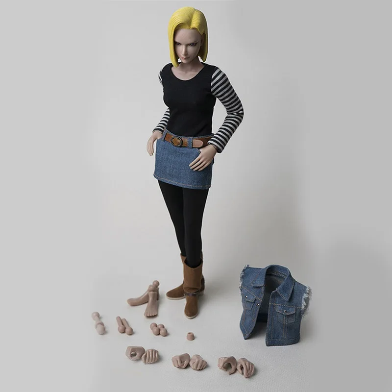 Soldier Phicen 1/6 масштаб Dragon Ball Z Android 18 лазурит экшн игрушечная фигурка-модель для детской игрушки