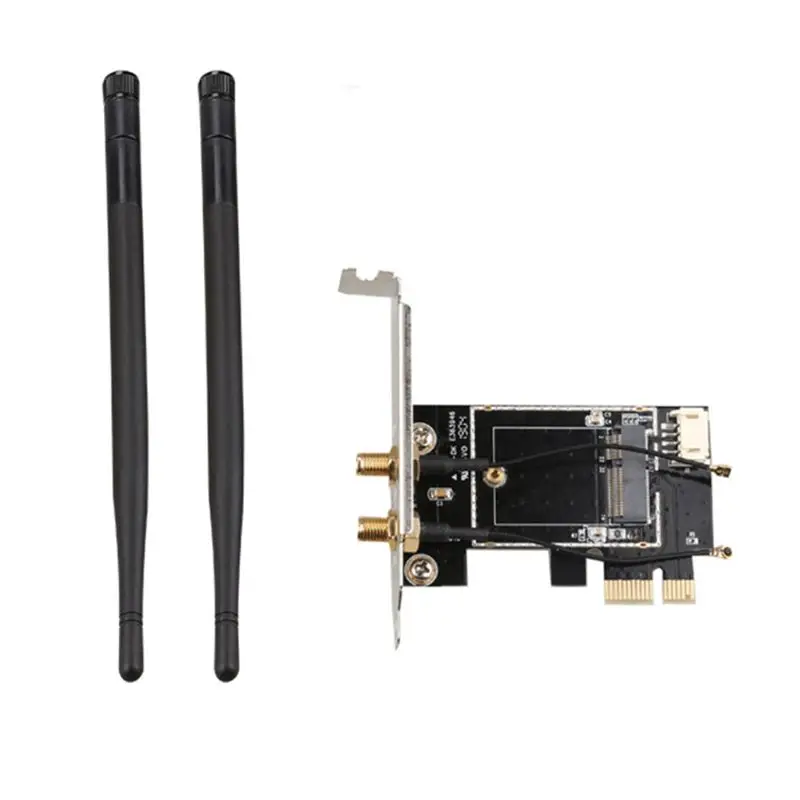 

Wireless Card to pciE-1X to NGFF-Ekey PCIE Laptop Pc WIFI WLAN Card Adapter
