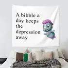 Гобелен Bibble Meme, хиппи, полиэстер, Настенный декор на стены с персонажами мультфильмов занавес, психоделический настенный гобелен
