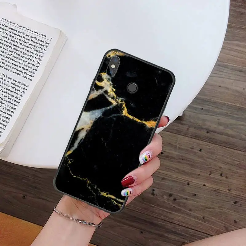 

gold marble glitter pattern high quality Phone Case shell For Xiaomi Redmi note 7 8 9 t k30 max3 9 s 10 pro lite mobile cover