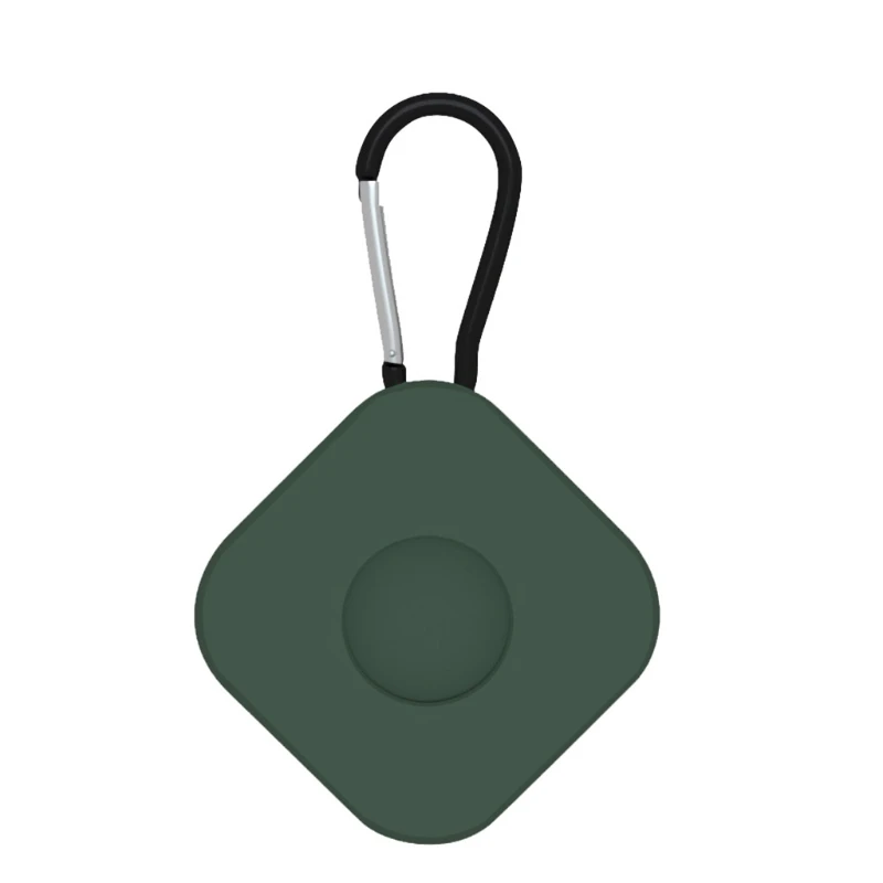 

Soft Silicone Case Suitable for AirTags, Portable Protector Anti-Scratches Protective Skin Cover +Keychain for AirTages X37A