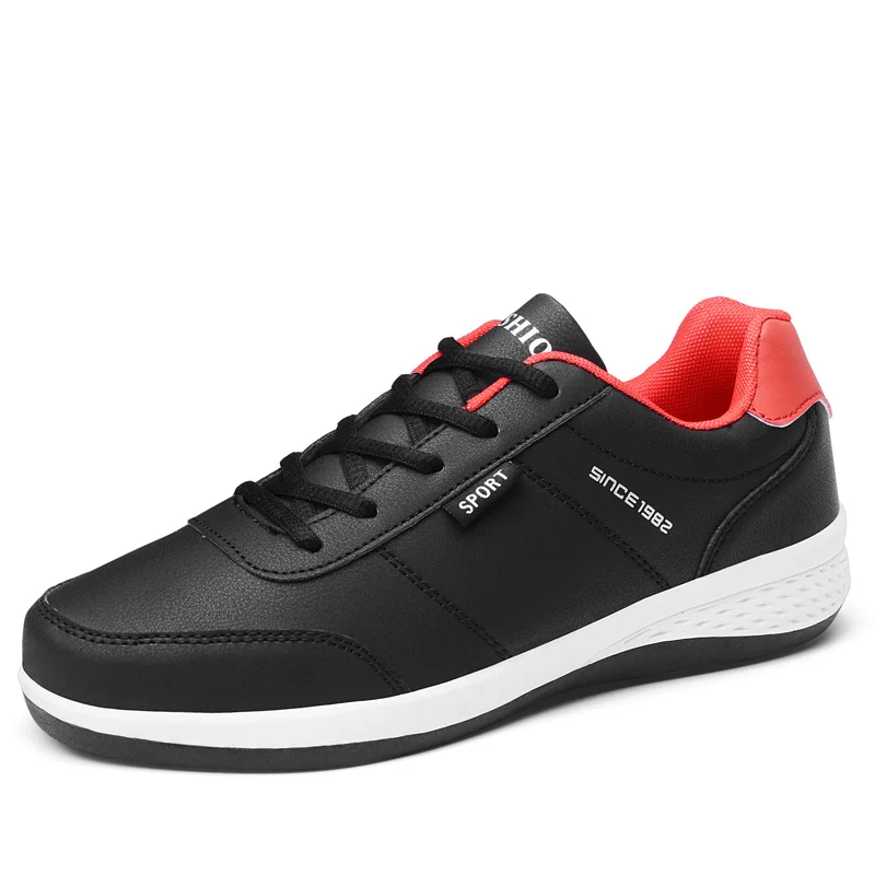 Мужские кроссовки Модная мужская повседневная обувь Кожаная дышащая Легкая для