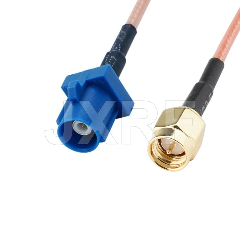 JXRF Connector SMA to FAKRA C SMA to CRC9 TS9 SMA FAKRA Extension Coax Jumper Pigtail Cable 15CM RG316 for 3G 4G Modem Router