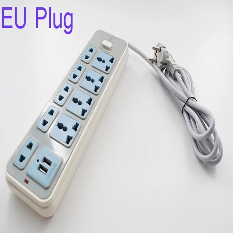 2USB Jack 4 AC power умная розетка. С переключателем 2 м электрический провод-удлинитель панель адаптера для телефона камеры дома