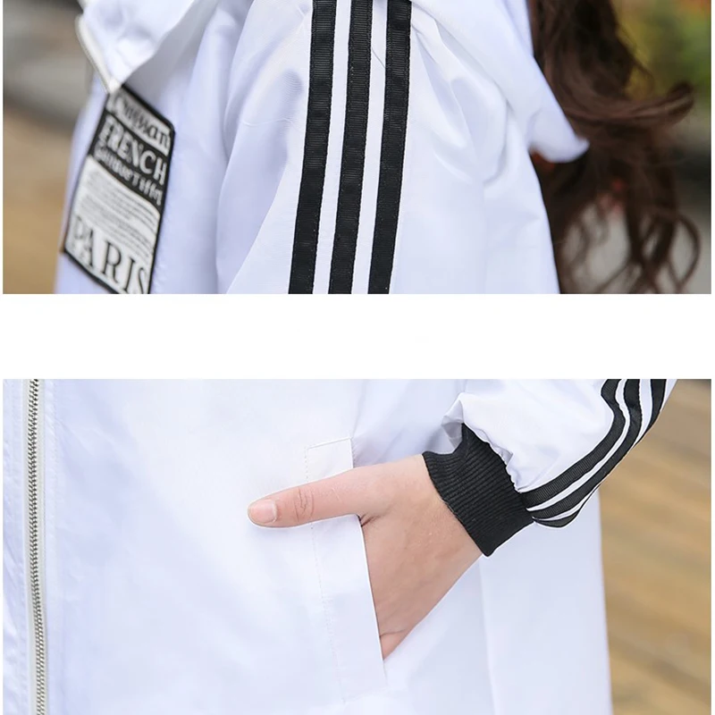 S-XL Spring Autumn Women Leisure Zipper Trench Female Streetwear Coat Female Midi Pattern Loose Big Yards Windbreaker New
