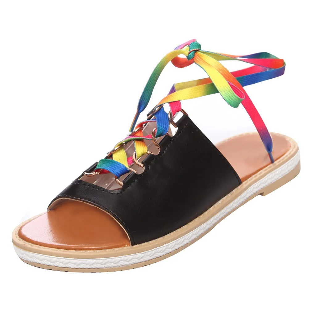 Модные сандалии в богемном стиле Летние пляжные шлепанцы Женские римском на