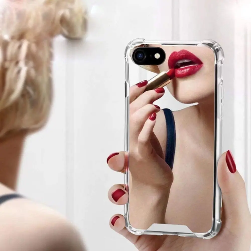 MUSTTRUE для iPhone X XS MAX XR зеркальный чехол PC + TPU телефона угловой защитный iphone 6 6s 7 plus 8
