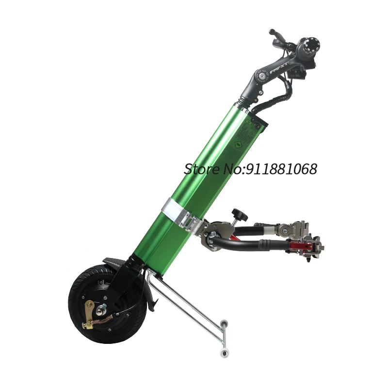 300w Powerful one wheel Wheelchair Trailer Electric Handcycle Handbike with li-ion battery Light Disabled Drive Conversion Kits