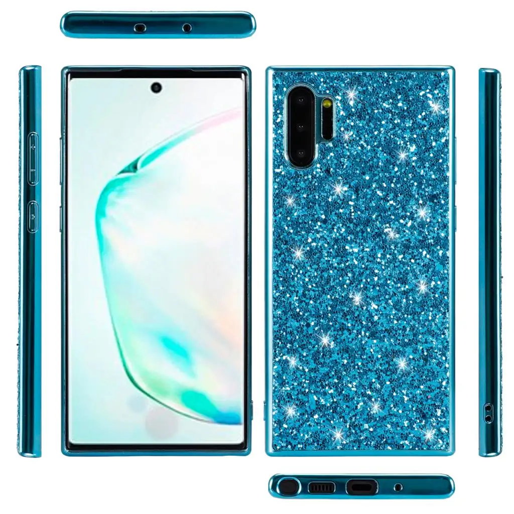 Чехол для Samsung Galaxy Note 10 Роскошный Жесткий блестящий тонкий защитный