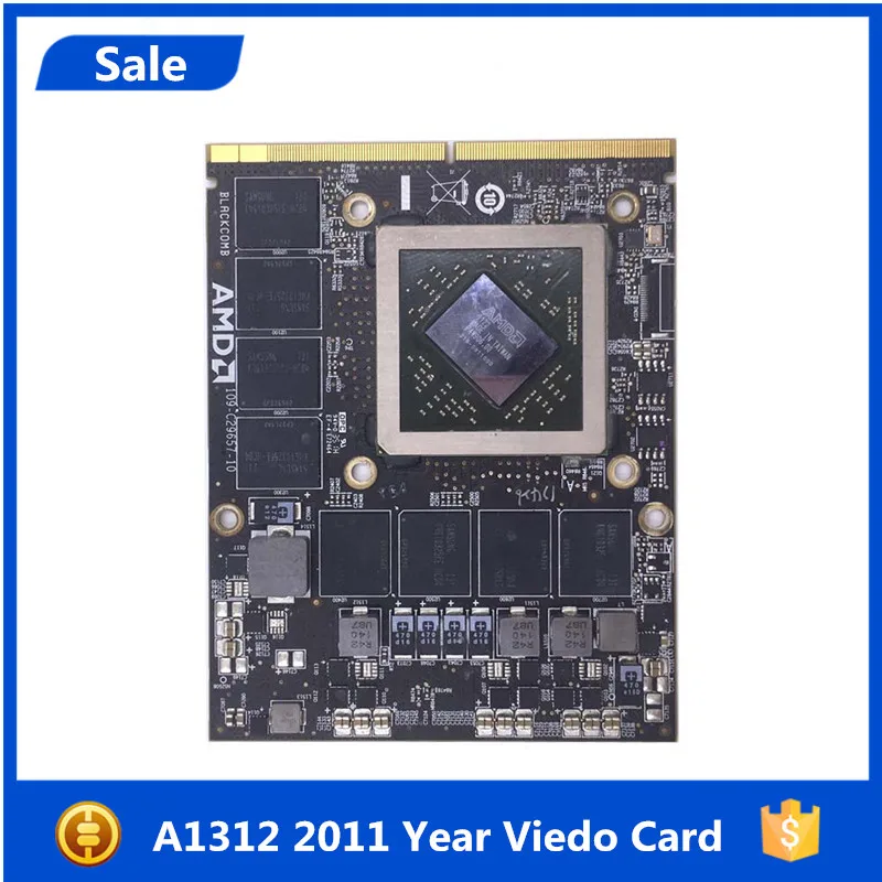 

Видеокарта 661-5969 HD, 6970M, HD6970, hd6970m, 2 Гб, 1G, VGA, для Apple iMac 27 дюймов, mid 2011, AMD Radeon A1312, 1 ГБ, 2G, 109-C29657-10