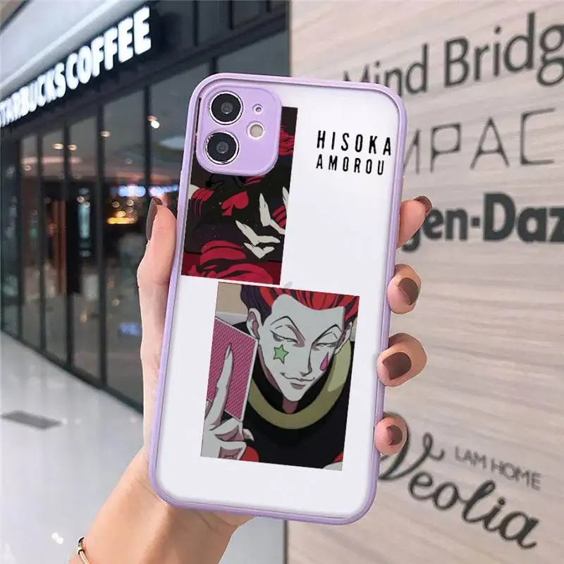 

Hisoka Anime Hunter X hunter Phone Cases Matte For iPhone 12 Mini 11 Pro XR XS Max 7 8 Plus X Hard PC Back Cover