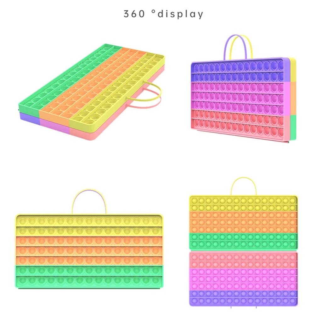 

Силиконовые складные стильные пузырьки для снижения давления при аутизме, игрушки для декомпрессии, силиконовые складные пузырьки для сни...