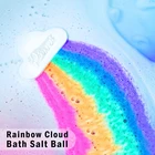 Бомба для ванны для мамы и детей, Радужные облака, соляные шарики, для купания, для взрослых и детей, отшелушивающий увлажняющий шампунь
