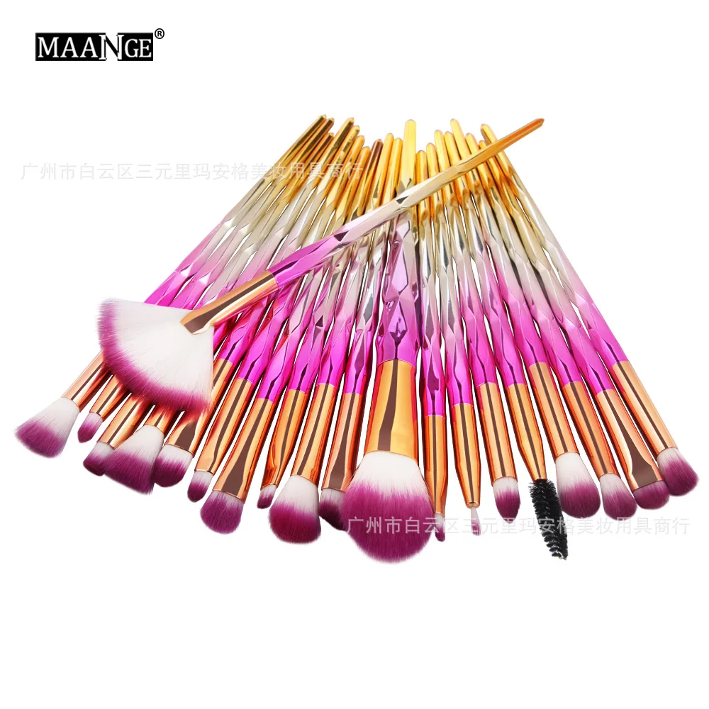 hot selling 20 makeup brush tools network celebrity recommendation popular style rouge sweep eye shadow cosmetic brush set free global shipping