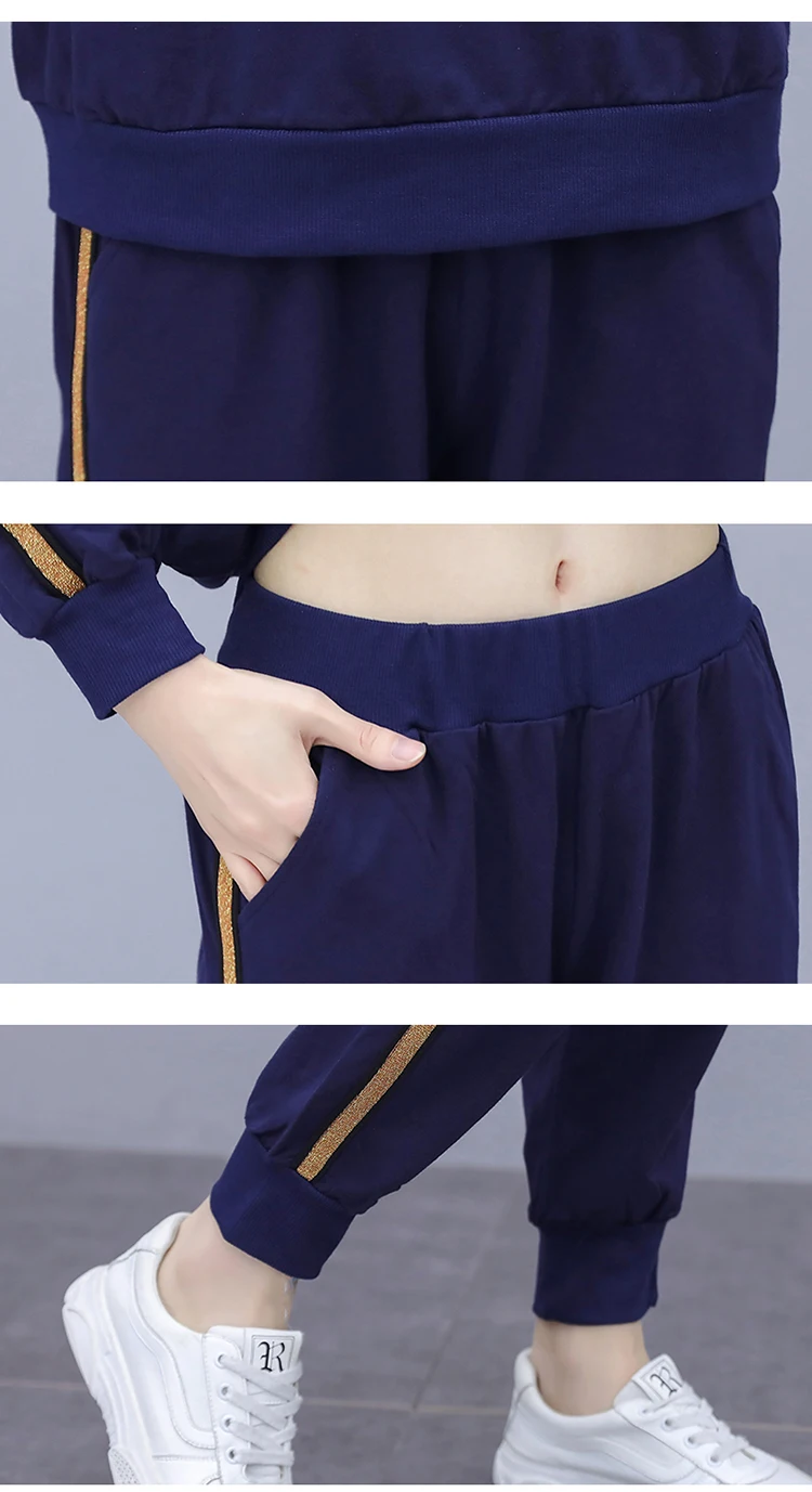 Костюм спортивный женский Повседневный из 2 предметов корейский стиль комплект