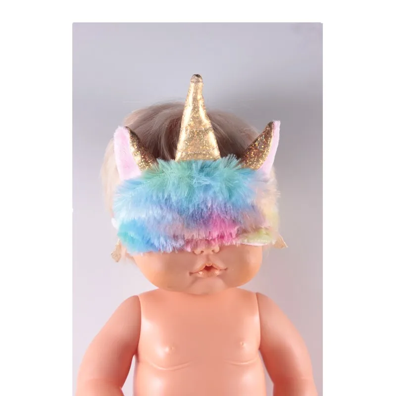 16inch Nenuco Doll Accessories Unicorn Headband Plush Eye Mask for 41CM | Игрушки и хобби
